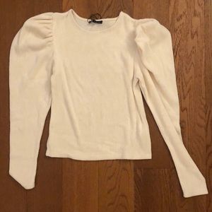 Zara puff sleeve top XS